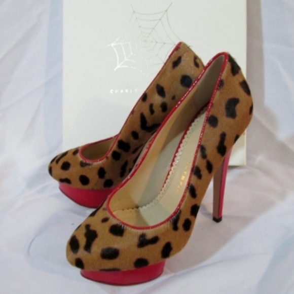 NEW CHARLOTTE OLYMPIA POLLY PUMP LEOPARD - Picture 5 of 8